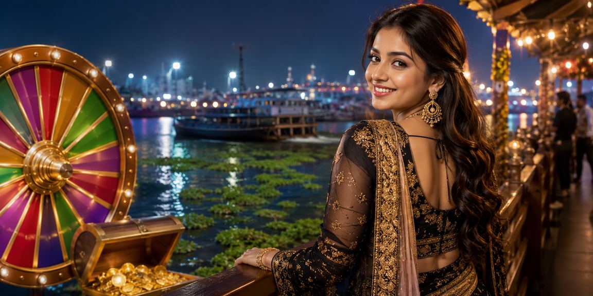 নারায়ণগঞ্জের বিচে বসে রুলেট গেম খেলছেন একজন তরুণ